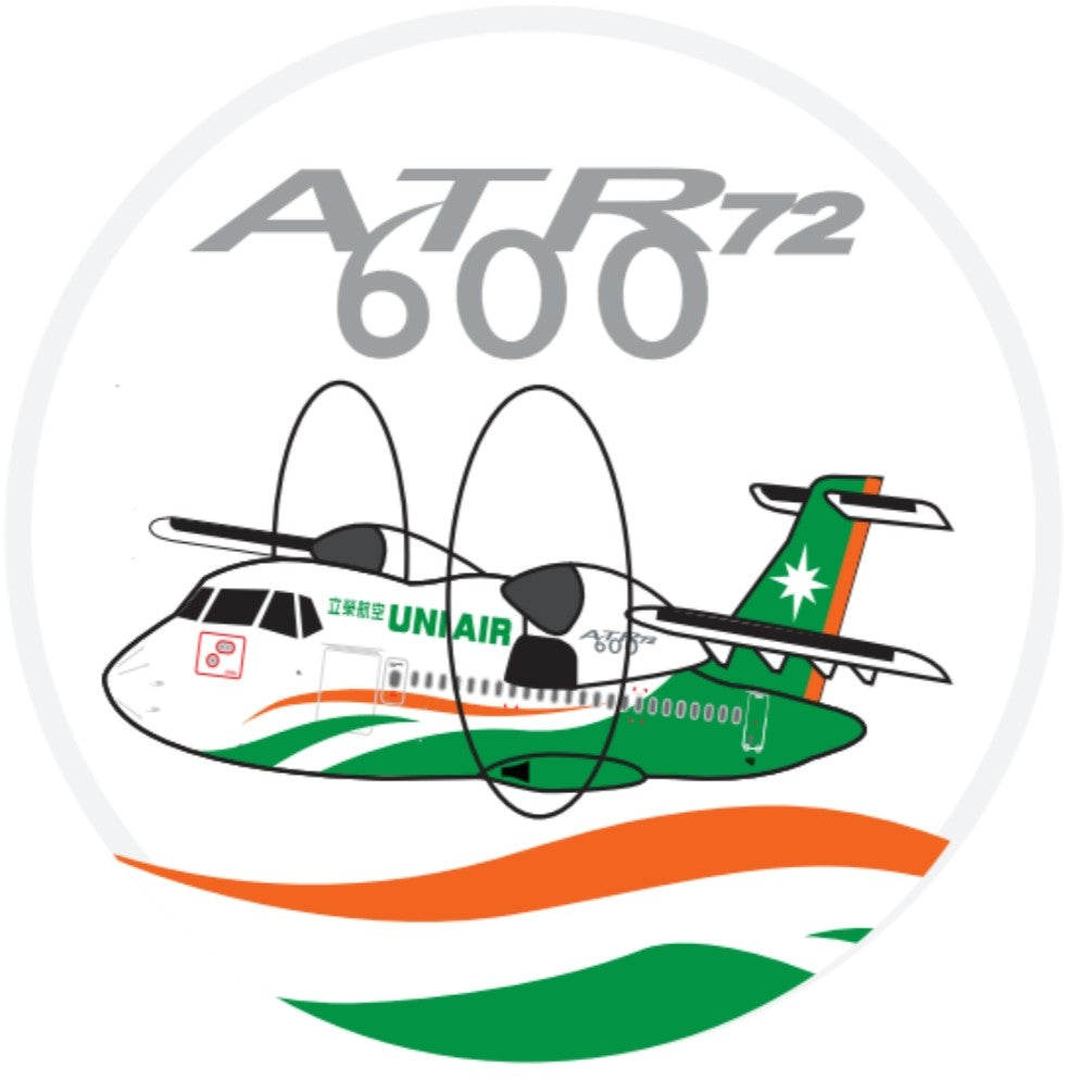 RBF現貨  UNI AIR ATR-72 7CM STICKER 貼紙 S-C-AT72-UNI *free shipping* 全球免運費