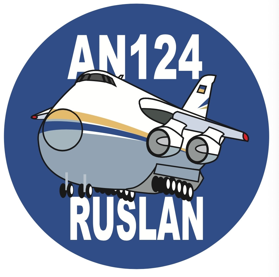 RBF現貨  ANTONOV AN124 7CM STICKER 貼紙 S-C-AN124-BY *free shipping* 全球免運費