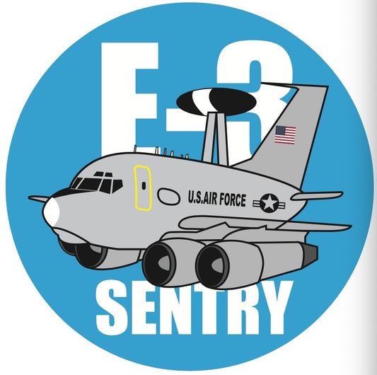 RBF現貨  E-3 7CM STICKER 貼紙 S-C-E3-US *free shipping* 全球免運費