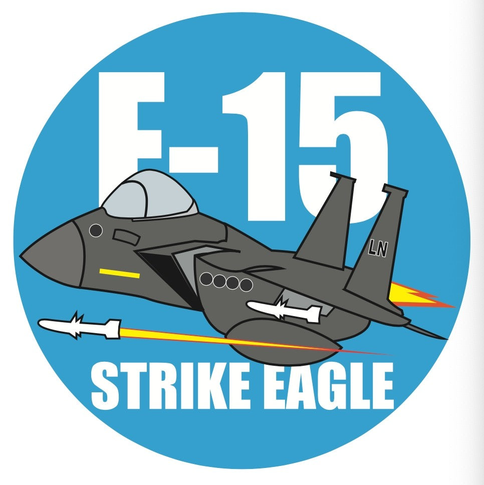 RBF現貨  USAF F-15 7CM STICKER 貼紙 S-C-F15-US *free shipping* 全球免運費