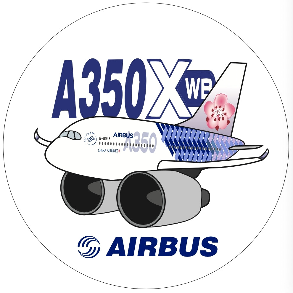 RBF現貨   CHINA AIRLINES A350 CARBON 7CM STIC S-C-350-CI-C *free shipping* 全球免運費