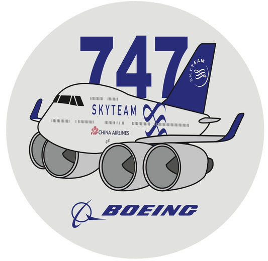 RBF現貨   CHINA AIRLINES SKYTEAM 747 7CM STIC S-C-747-CI-ST *free shipping* 全球免運費