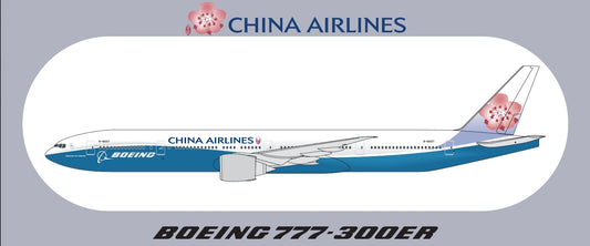RBF現貨   CHINA AIRLINES 777 20CM STICKER 貼紙 S-R-777-CI-D *free shipping* 全球免運費