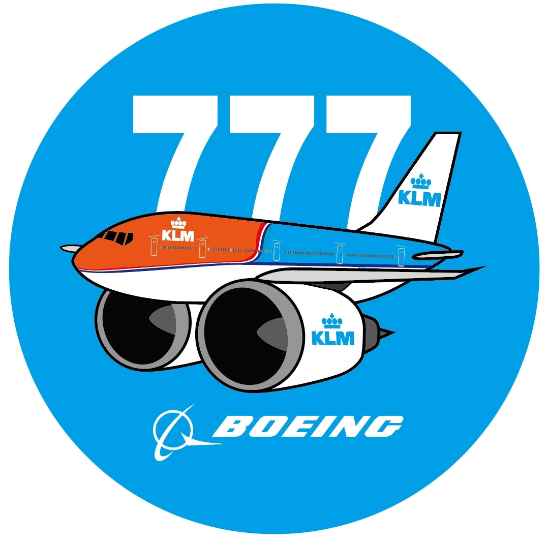 RBF現貨  KLM 777 ORANGE 7CM STICKER 貼紙 S-C-777-KL-OP *free shipping* 全球免運費