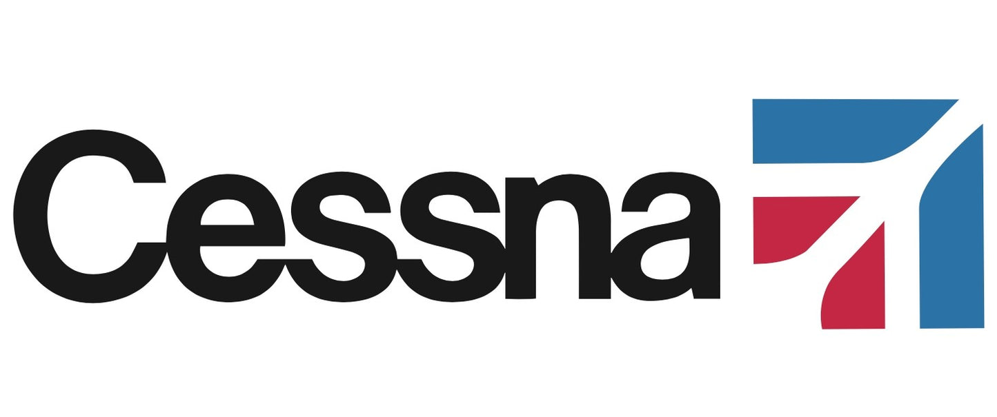 RBF現貨  Logo CESSNA 20X8.8CM STICKER 貼紙 S-R-CES *free shipping* 全球免運費