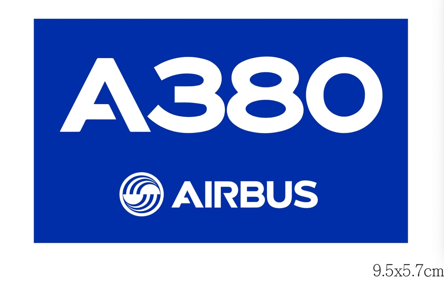 RBF現貨  A380 9.5X5.7CM STICKER 貼紙 S-A380 *free shipping* 全球免運費