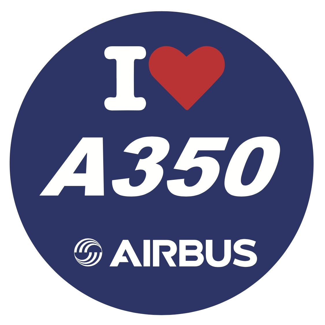 RBF現貨  I LOVE A350 7CM STICKER 貼紙 S-C-LV350 *free shipping* 全球免運費