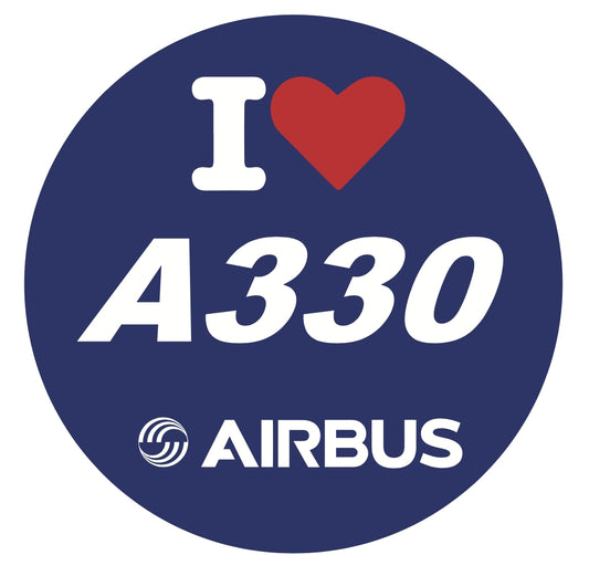 RBF現貨  I LOVE A330 7CM STICKER 貼紙 S-C-LV330 *free shipping* 全球免運費