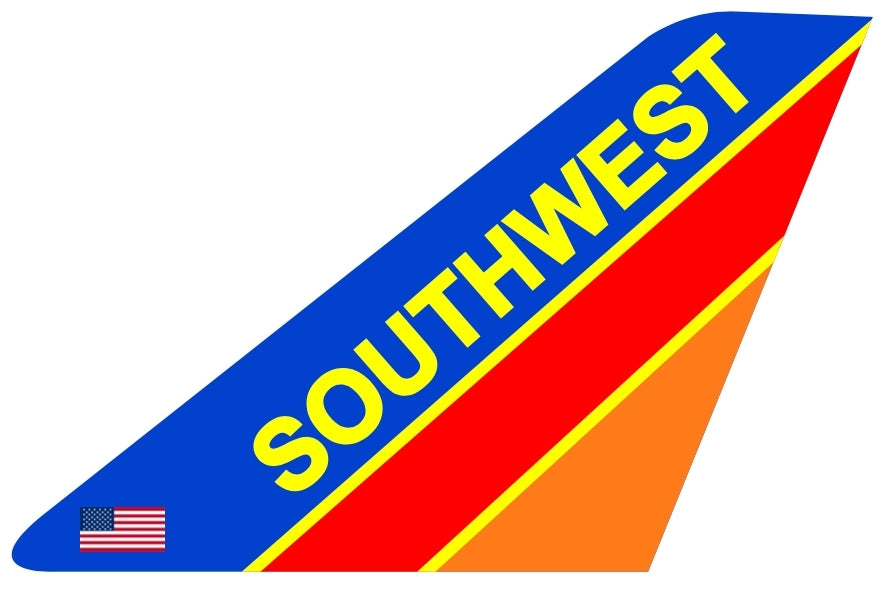 RBF現貨  SOUTHWEST 10CM STICKER 貼紙 S-T-SW *free shipping* 全球免運費