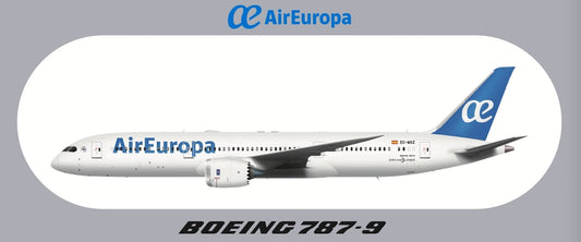 RBF現貨  AIR EUROPA 787-9 9.5X5.7CM STICKER 貼 S-R-789-UX *free shipping* 全球免運費