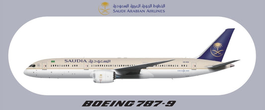 RBF現貨  SAUDI ARABIA 787-9 9.5X5.7CM STICKER S-R-789-SV *free shipping* 全球免運費