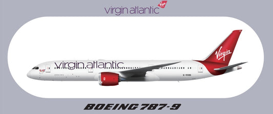 RBF現貨  VIRGIN 787-9 9.5X5.7CM STICKER 貼紙 S-R-789-VA *free shipping* 全球免運費