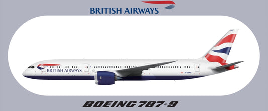 RBF現貨  BRITISH 787-9 9.5X5.7CM STICKER 貼紙 S-R-789-BA *free shipping* 全球免運費