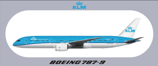 RBF現貨  KLM 787-9 9.5X5.7CM STICKER 貼紙 S-R-789-KL *free shipping* 全球免運費