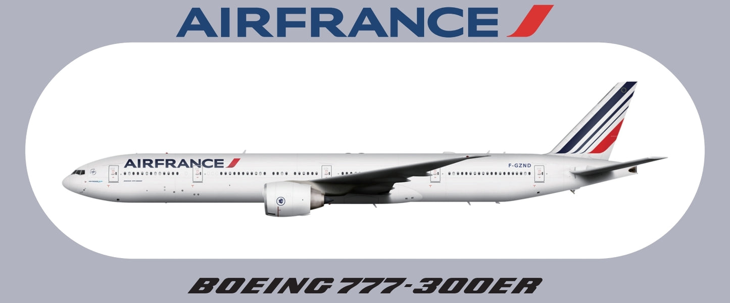 RBF現貨  FRANCE 777-300ER STICKER 20x8.8cm 貼紙 S-R-77W-AF-ZND *free shipping* 全球免運費