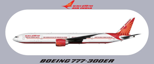 RBF現貨  INDIA 777-300ER STICKER 20x8.8cm 貼紙 S-R-77W-AI *free shipping* 全球免運費