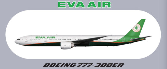 RBF現貨  EVA 777-300ER STICKER 20x8.8cm 貼紙 S-R-77W-BR-725 *free shipping* 全球免運費