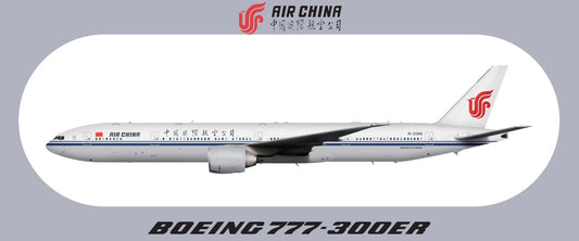 RBF現貨  CHINA 777-300ER STICKER 20x8.8cm 貼紙 S-R-77W-CA *free shipping* 全球免運費