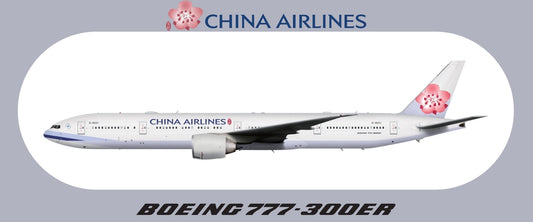RBF現貨  CHINA AIRLINES 777-300ER STICKER 20x S-R-77W-CI *free shipping* 全球免運費