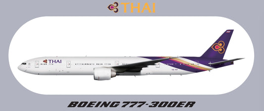 RBF現貨  THAI 777-300ER STICKER 20x8.8cm 貼紙 S-R-77W-TH *free shipping* 全球免運費