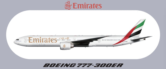 RBF現貨  EMIRATES 777-300ER STICKER 20x8.8cm  S-R-77W-EK *free shipping* 全球免運費