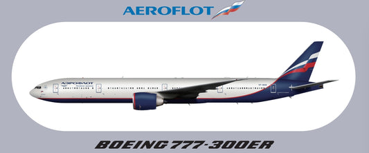 RBF現貨  AEROFLOT 777-300ER STICKER 20x8.8cm  S-R-77W-SU *free shipping* 全球免運費