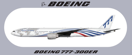 RBF現貨  777-300ER STICKER 20x8.8cm 貼紙 S-R-77W *free shipping* 全球免運費