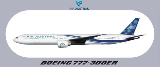 RBF現貨  AUSTRAL 777-300ER STICKER 20x8.8cm 貼 S-R-77W-UU *free shipping* 全球免運費