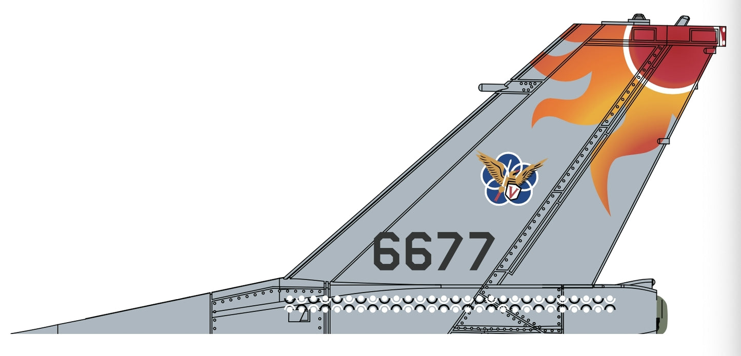 RBF現貨  ROCAF 6677 STICKER 10CM 貼紙 S-T-TW6677 *free shipping* 全球免運費