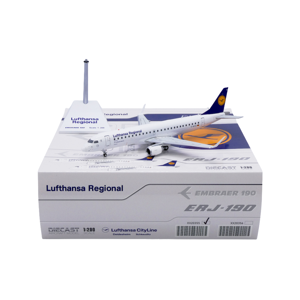 RBF現貨 JC 金屬 1:200 Lufthansa Regional Embraer ERJ XX20355 *free shipping* 全球免運費