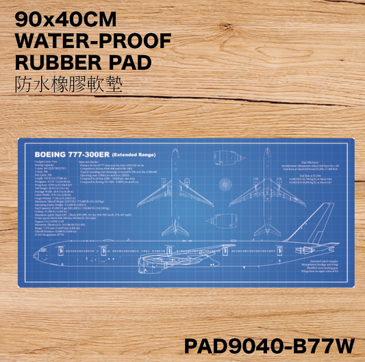 RBF絕版  777-300ER DESK PAD 90x40CM 桌墊 PAD9040-B77W *free shipping* 全球免運費