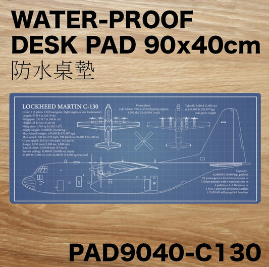 RBF絕版  C-130 DESK PAD 90x40CM 桌墊 PAD9040-C130 *free shipping* 全球免運費