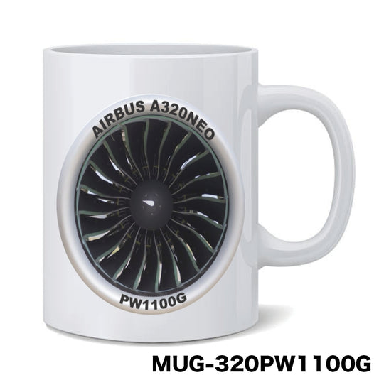 RBF絕版  A320 PW1100G MUG 馬克杯 MUG-320PW1100G *free shipping* 全球免運費