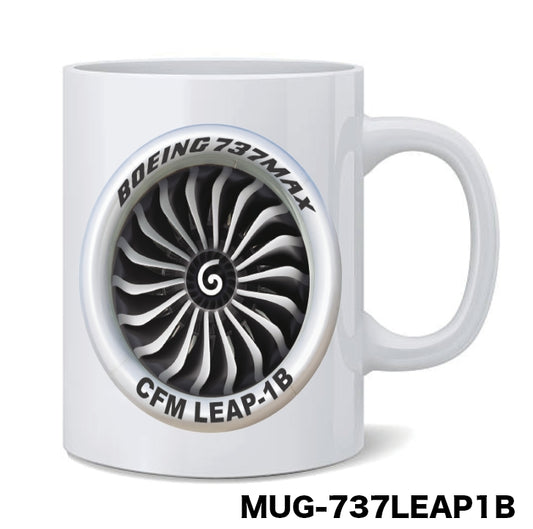 RBF絕版  737 MAX LEAP-1B MUG 馬克杯 MUG-737LEAP1B *free shipping* 全球免運費