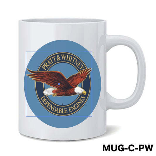 RBF絕版  PRATT & WHITNEY MUG 馬克杯 MUG-C-PW *free shipping* 全球免運費