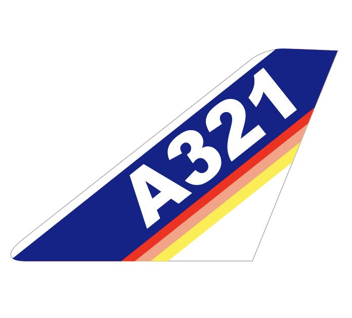 RBF現貨  A321 Sticker 10CM 貼紙 S-T-A321 *free shipping* 全球免運費