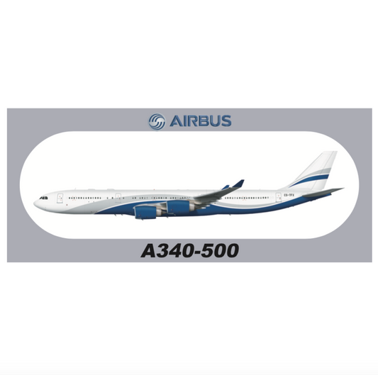 RBF現貨  HI FLY A340-500 20X8.8CM STICKER 貼紙 S-R-A345-CS *free shipping* 全球免運費