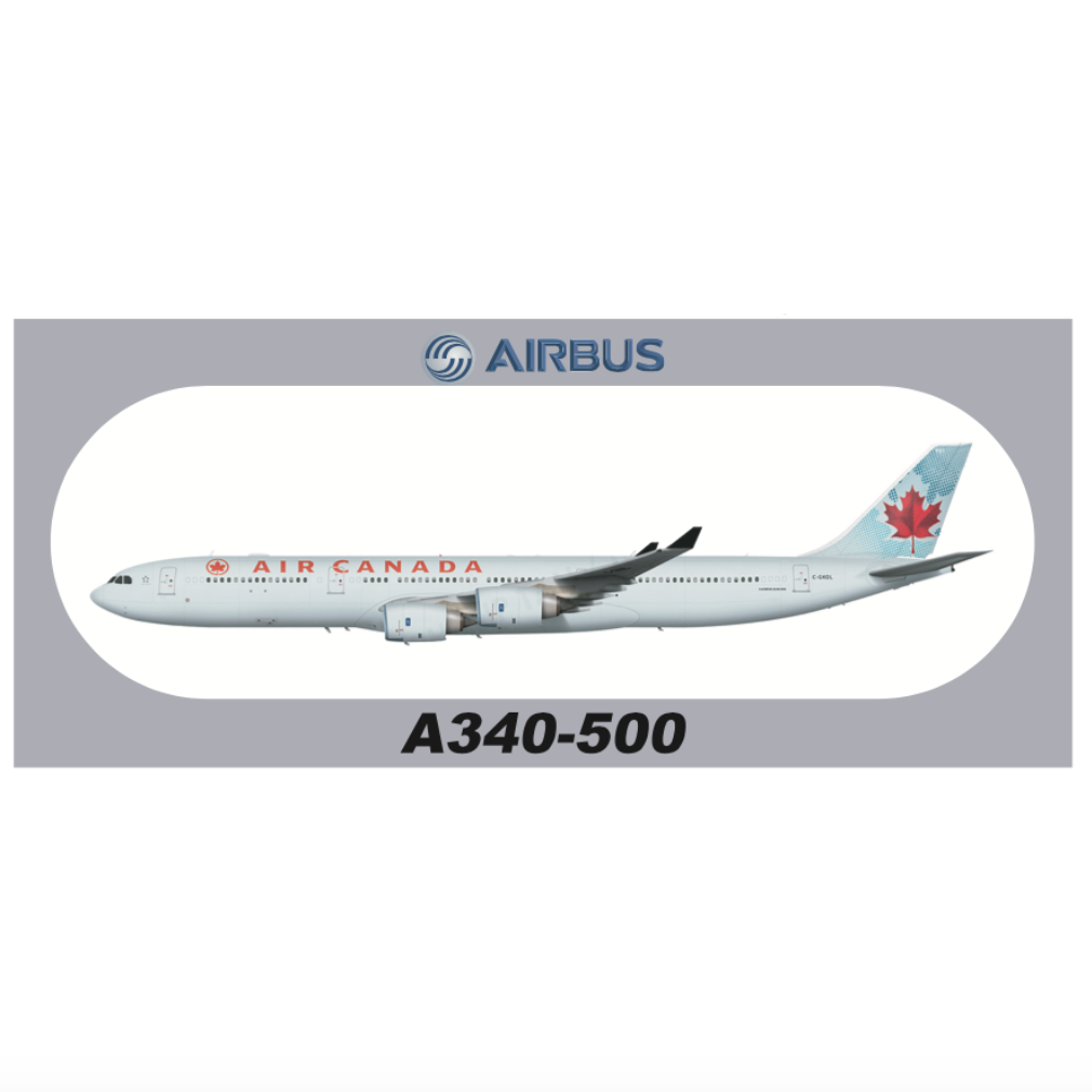 RBF現貨  CANADA A340-500 20X8.8CM STICKER 貼紙 S-R-A345-AC *free shipping* 全球免運費