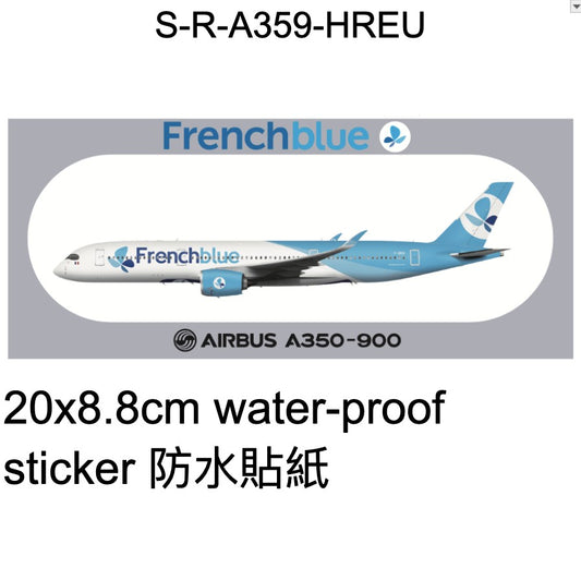 RBF現貨  FRENCHBLUE A350-900 Sticker 20x8.8cm S-R-A359-HREU *free shipping* 全球免運費