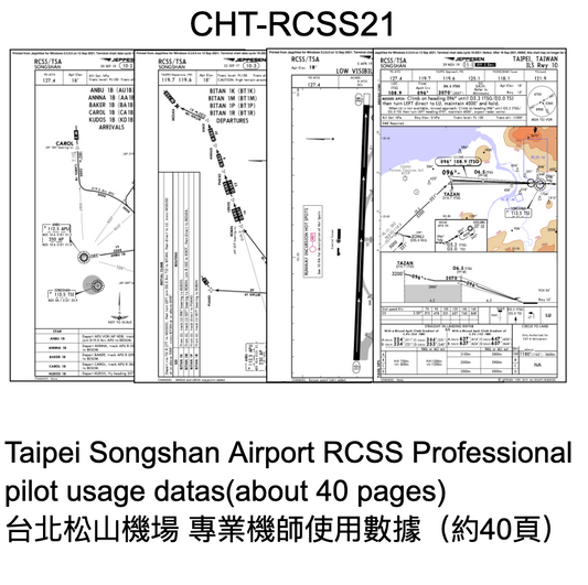 RBF絕版  RCSS chart 21 松山機場航圖 CHT-RCSS21 *free shipping* 全球免運費