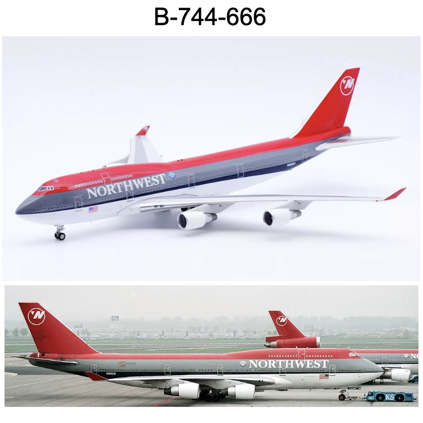 RBF絕版 IF 金屬 1:200 Northwest  747-451 N666US B-744-666 *free shipping* 全球免運費