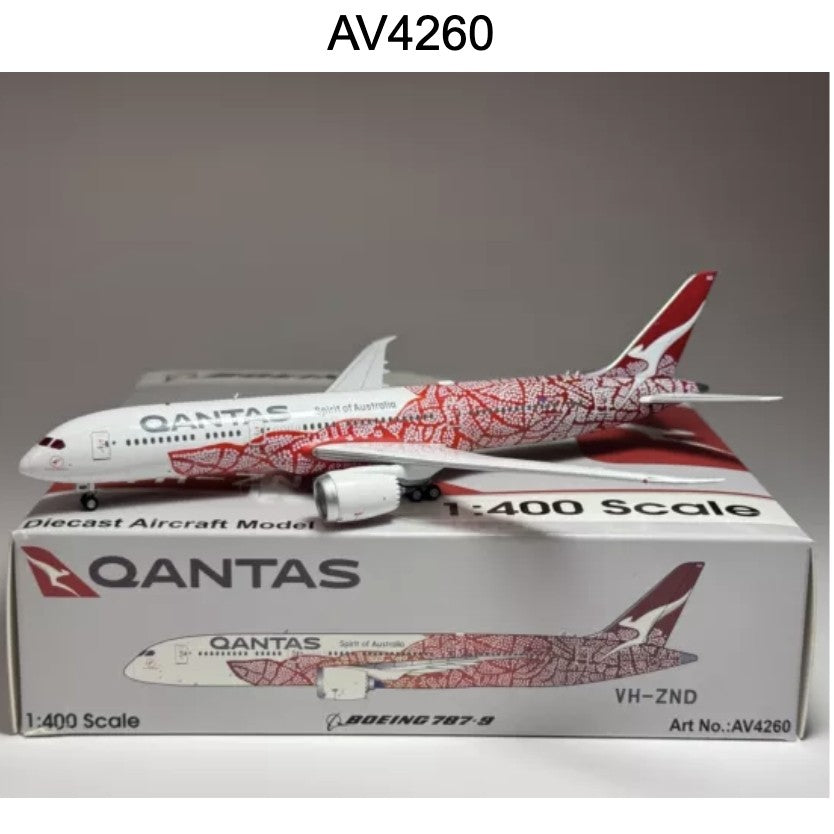 RBF現貨 AV 金屬 1/400 VH-ZND Qantas 787-9 "Yam Dream AV4260 *free shipping* 全球免運費