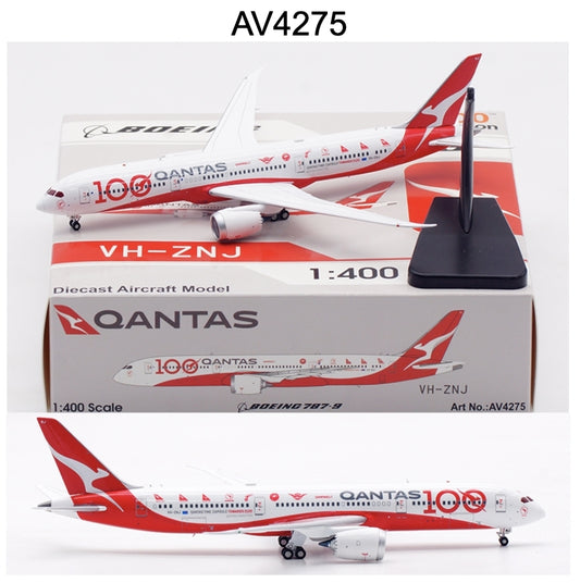 RBF現貨 AV 金屬 1:400 VH-ZNJ Qantas 787-9 AV4275 *free shipping* 全球免運費