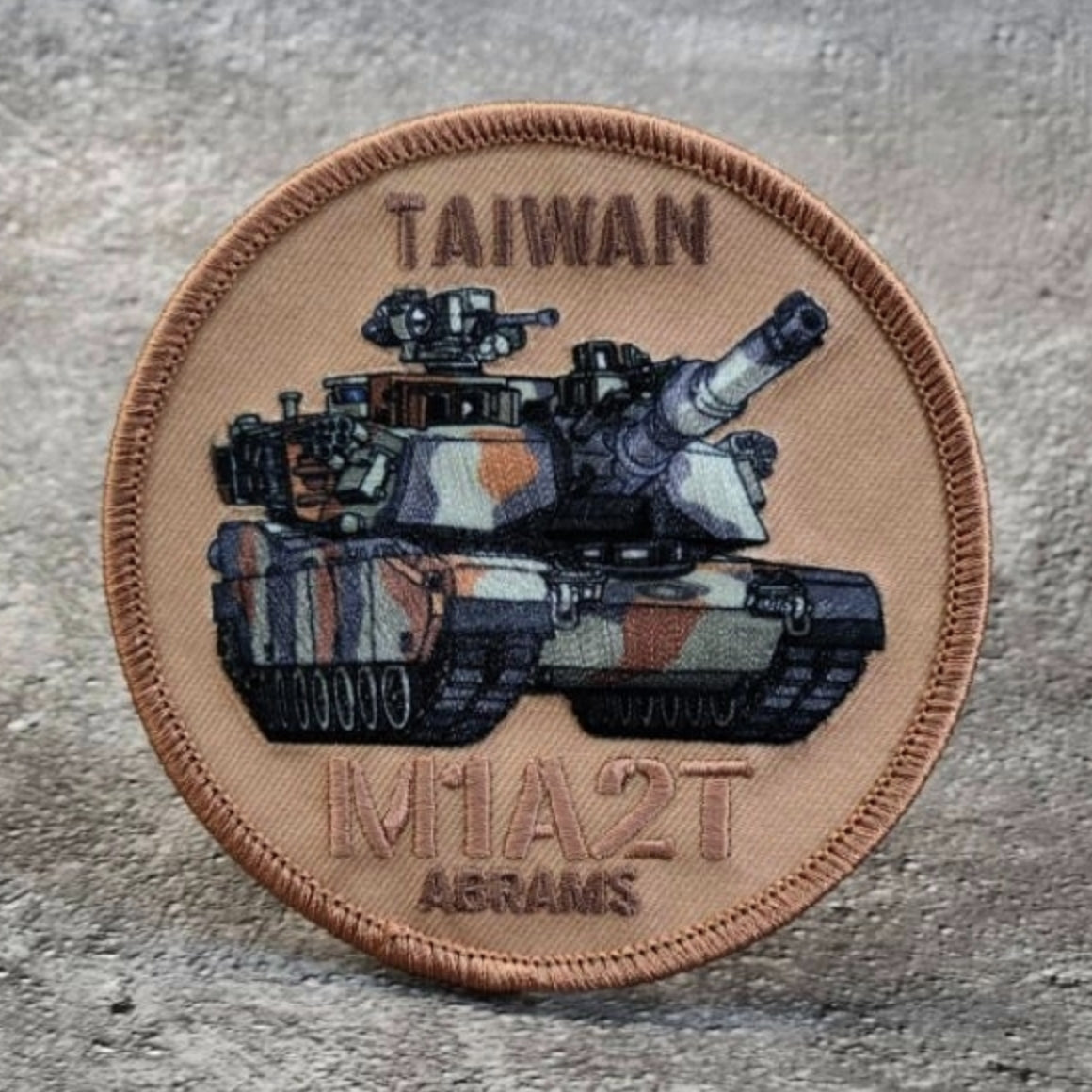 RBF現貨  TAIWAN M1A2T ABRAMS patch 10cm 臂章 ARM-M1A2T-B *free shipping* 全球免運費