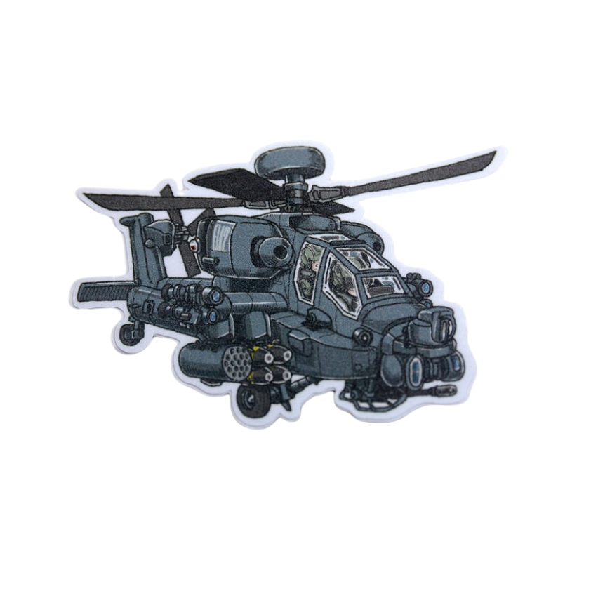 RBF現貨  ROC AH-64 STICKER 10CM 貼紙 S10-AH64 *free shipping* 全球免運費