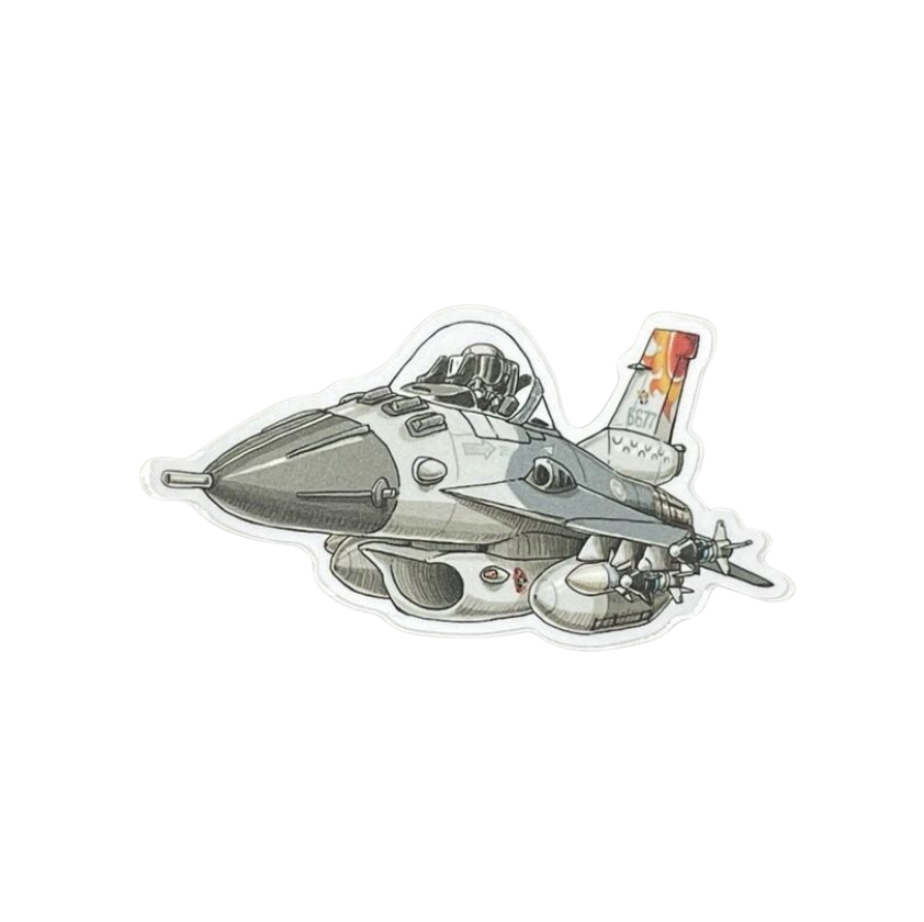 RBF現貨  ROCAF F-16 STICKER 10CM 貼紙 S10-6677 *free shipping* 全球免運費