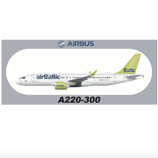 RBF現貨  A220-300 BALTIC 20x8.8CM STICKER 貼紙 S-R-A220-CSA *free shipping* 全球免運費