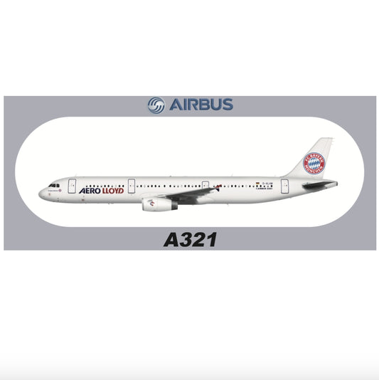 RBF現貨  A321 AERO LLOYD 20x8.8CM STICKER 貼紙 S-R-A321-ALAM *free shipping* 全球免運費