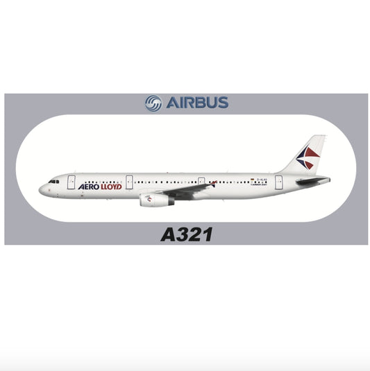 RBF現貨  A321 AERO LLOYD 20x8.8CM STICKER 貼紙 S-R-A321-ALAG *free shipping* 全球免運費