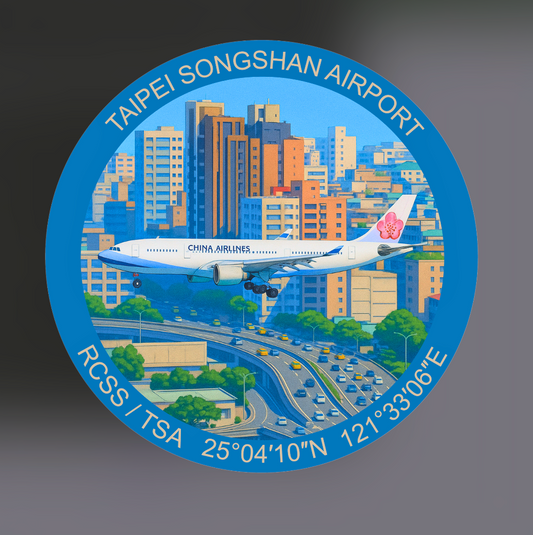 RBF現貨  TAIPEI A330 STICKER 10CM 貼紙 S-TSAR *free shipping* 全球免運費